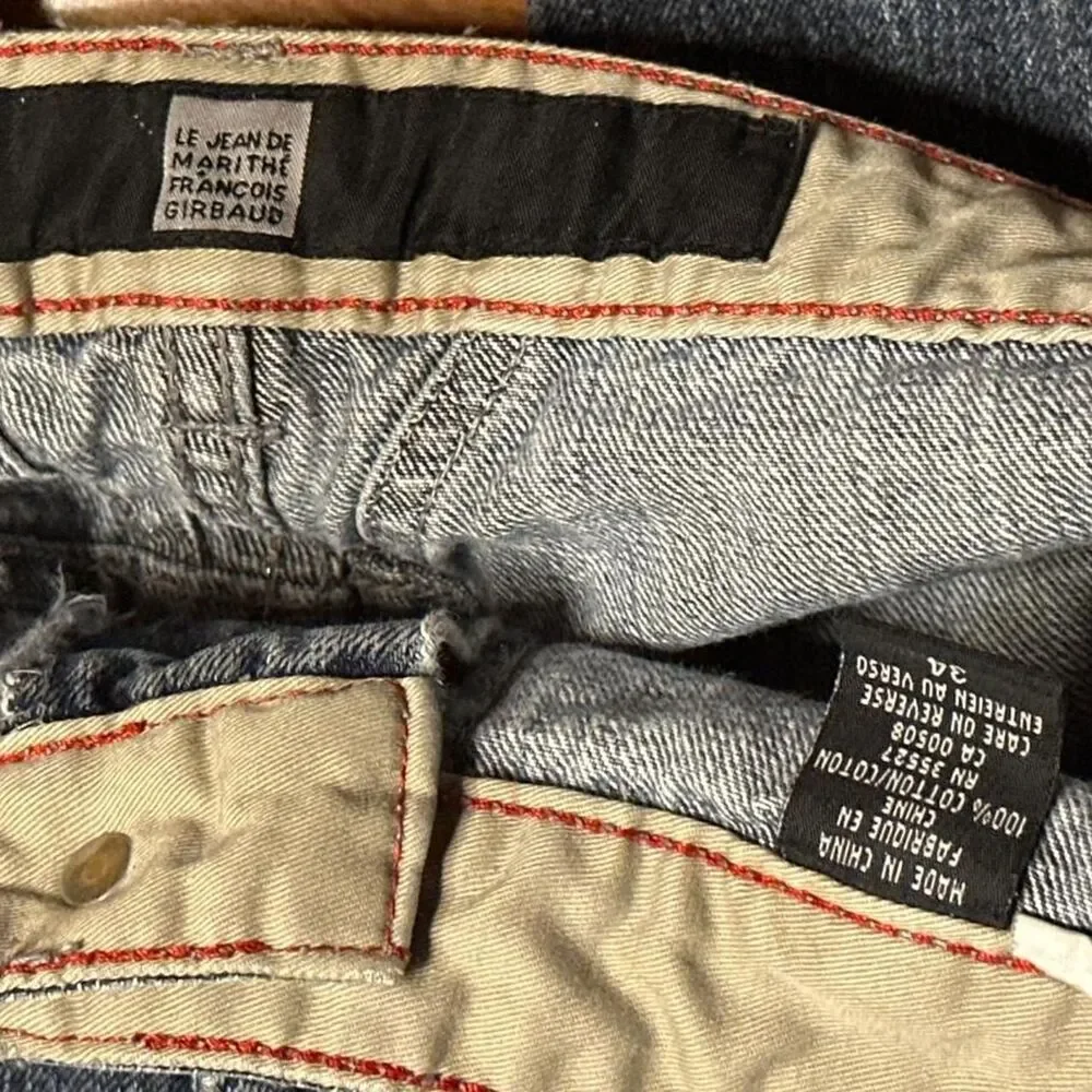 Le-jean-de-marithe-francois-girbaud Men's Navy and Blue Jeans